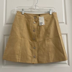 H&M Faux Suede A-Line Skirt NWT